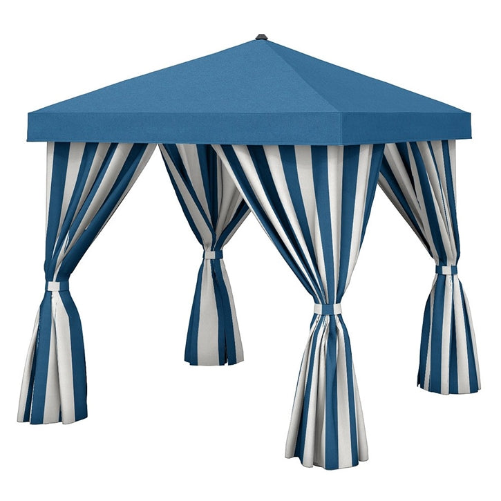 Cabana 10' x 10' Square with Fabric Curtains by Tropitone