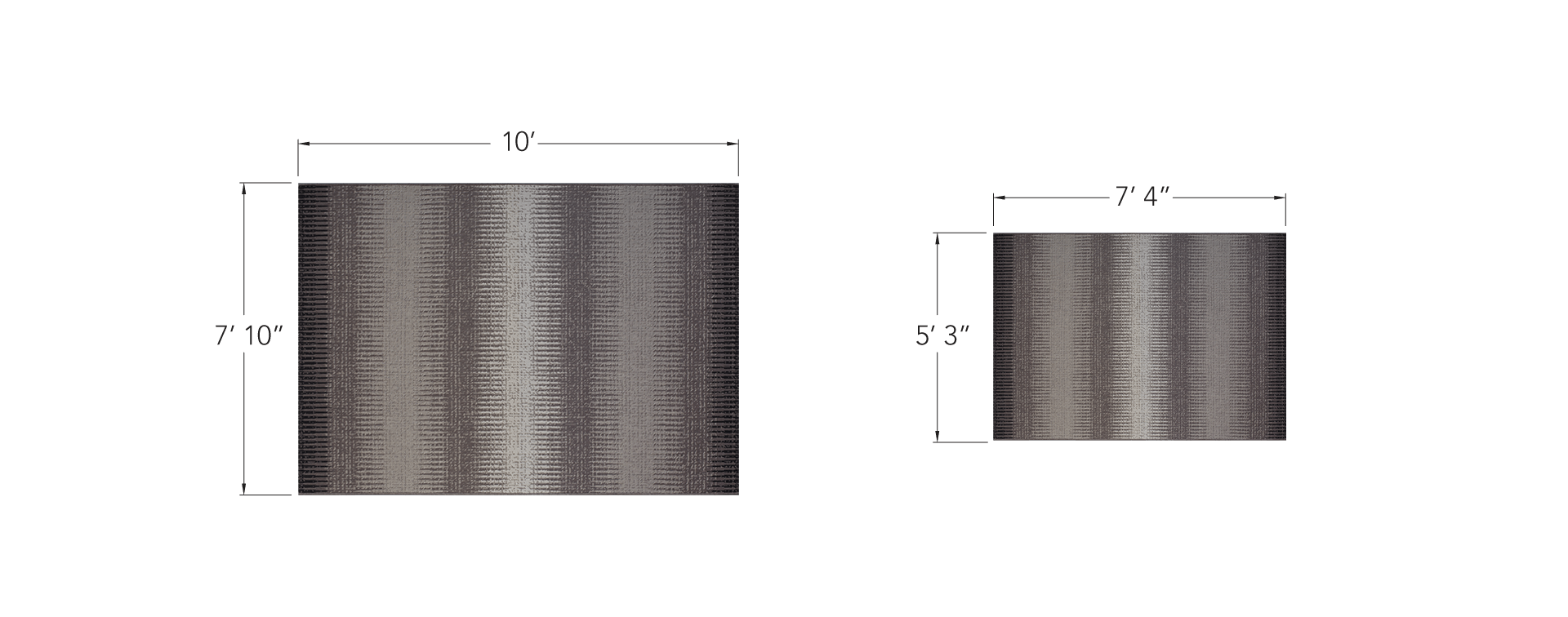 Ombre - Taupe Indoor /Outdoor Rug by Treasure Garden