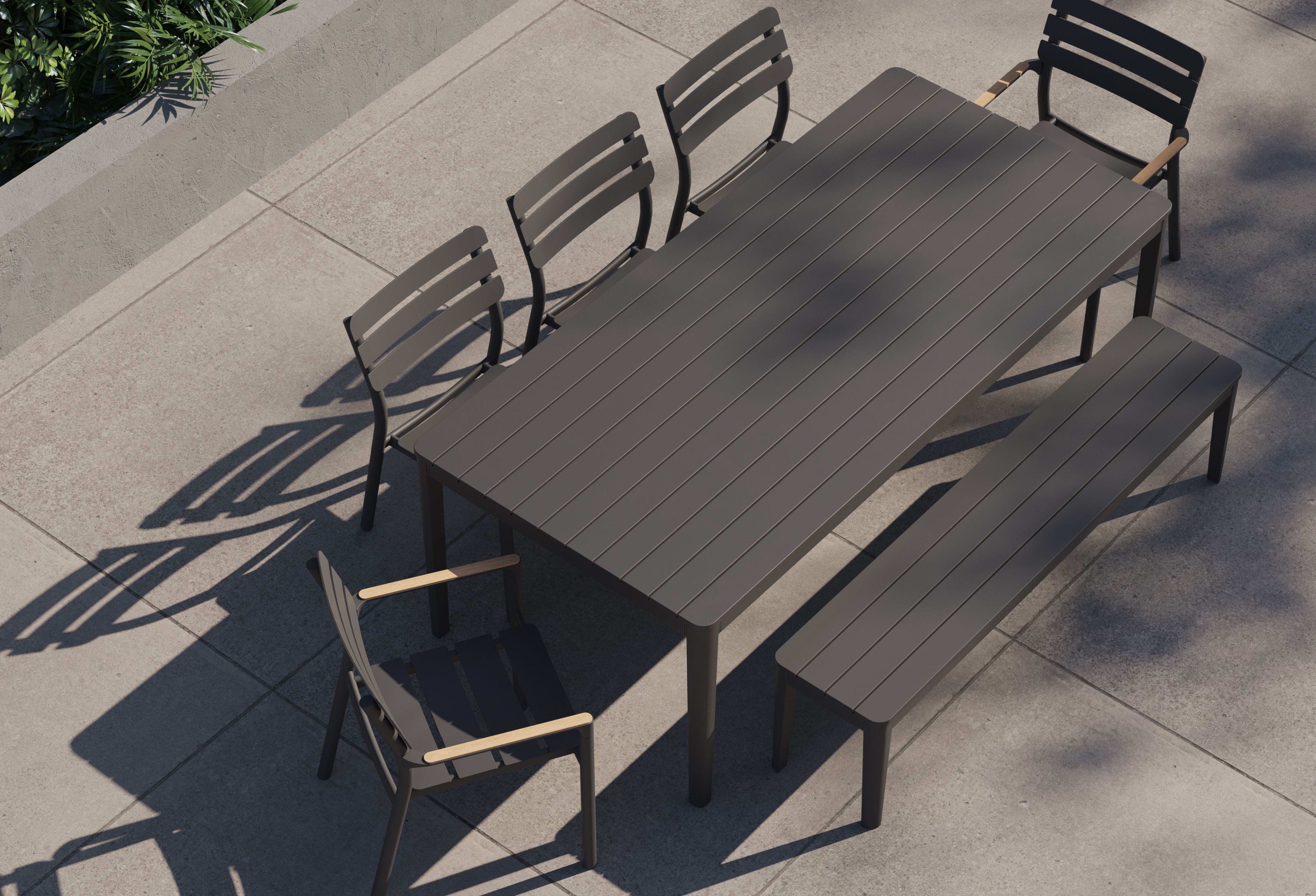 outer aluminum dining set