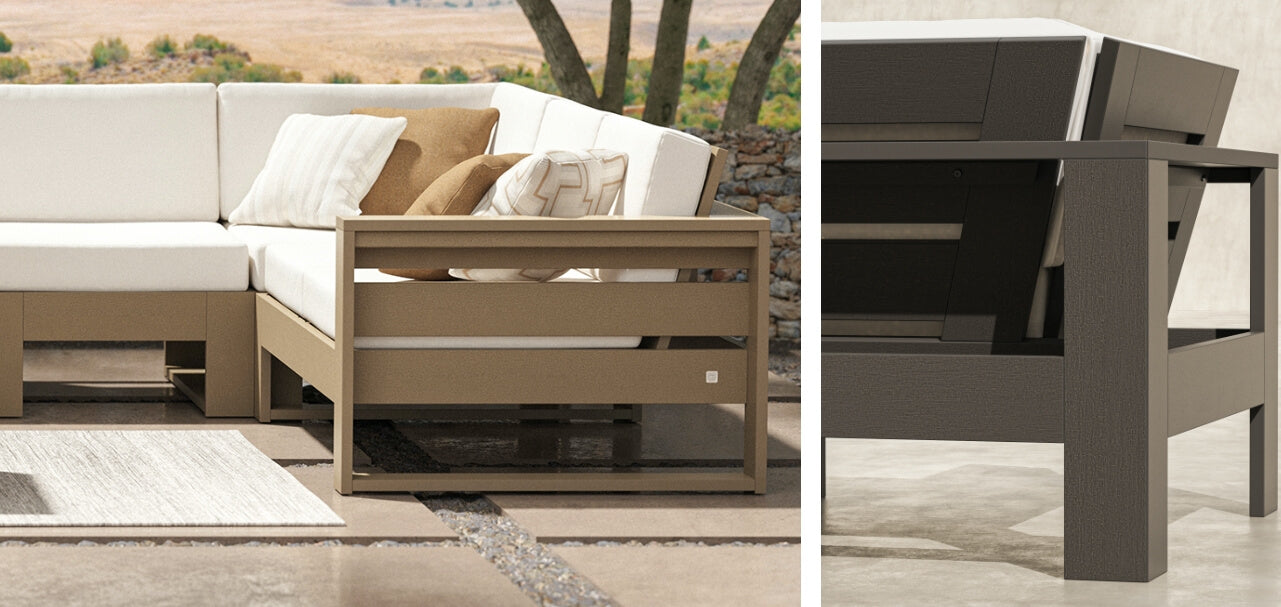 Latitude Corner Sectional  by Polywood Designer series