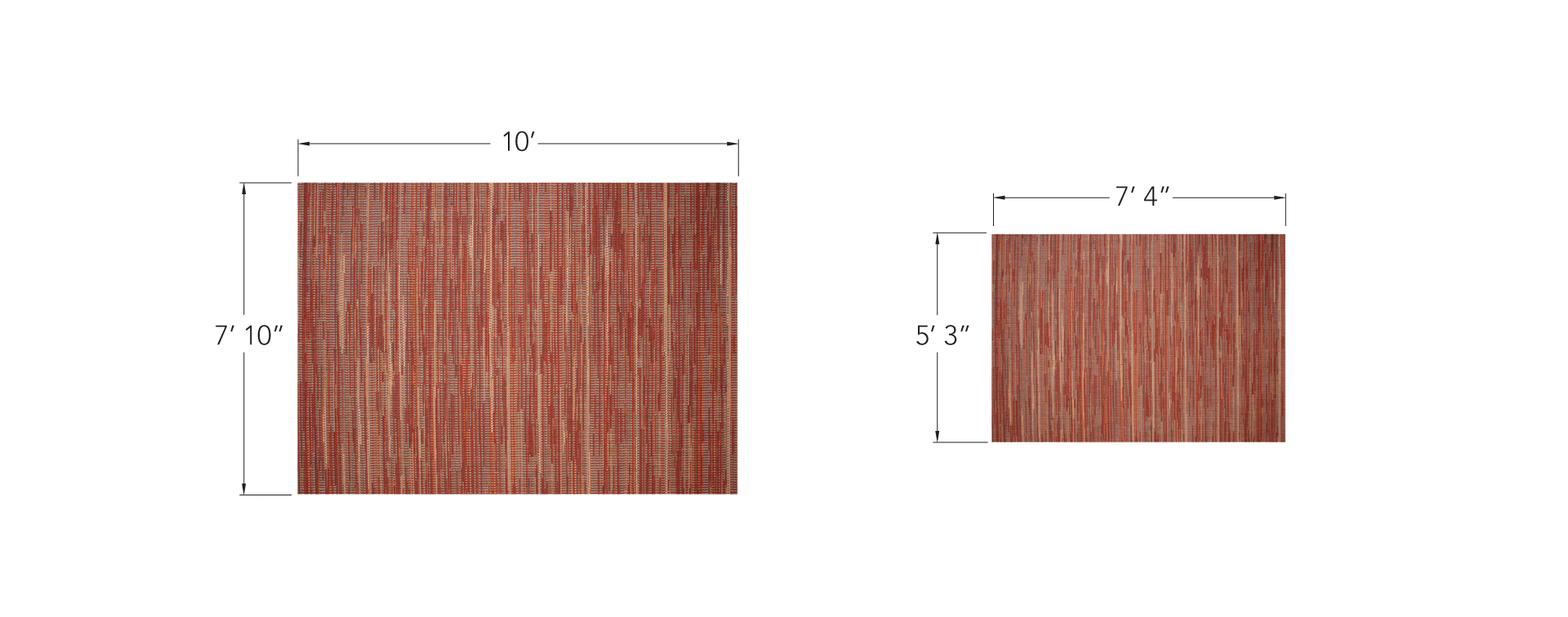 Painted Desert - Red Indoor /Outdoor Rug by Treasure Garden