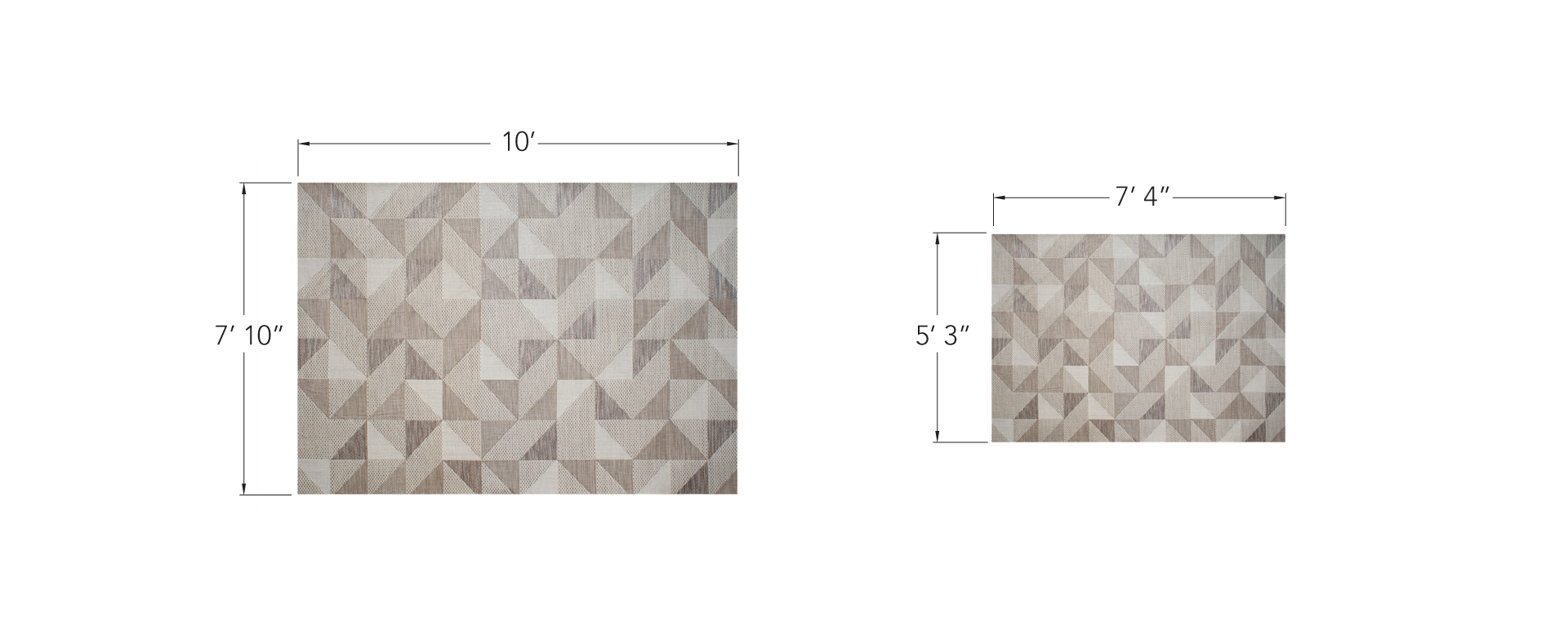 Prism - Taupe Indoor /Outdoor Rug by Treasure Garden