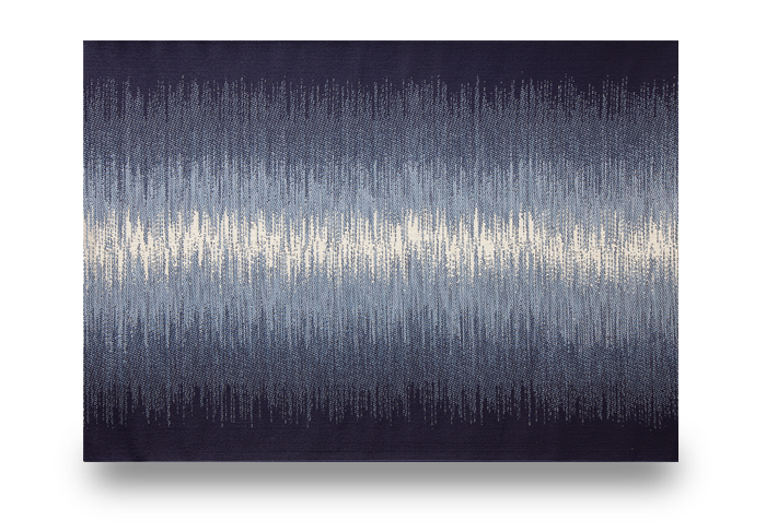 Reflections - Ocean Blue Indoor /Outdoor Rug by Treasure Garden