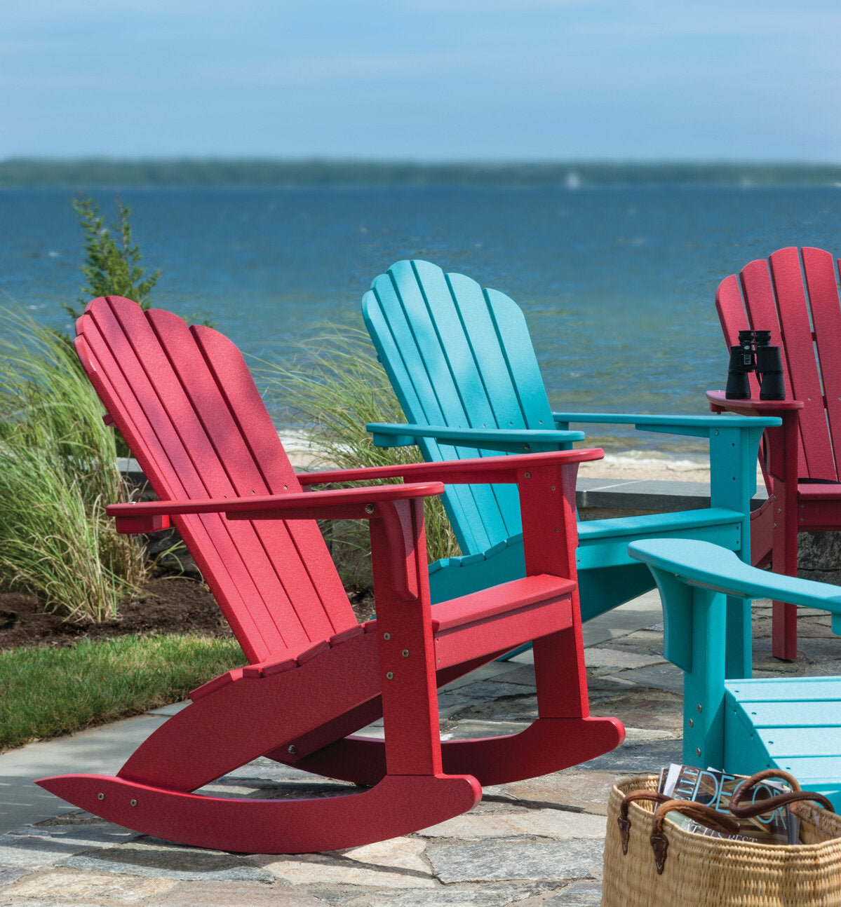 Shop Coastline Harbor View Adirondack Rocker by Seaside Casual