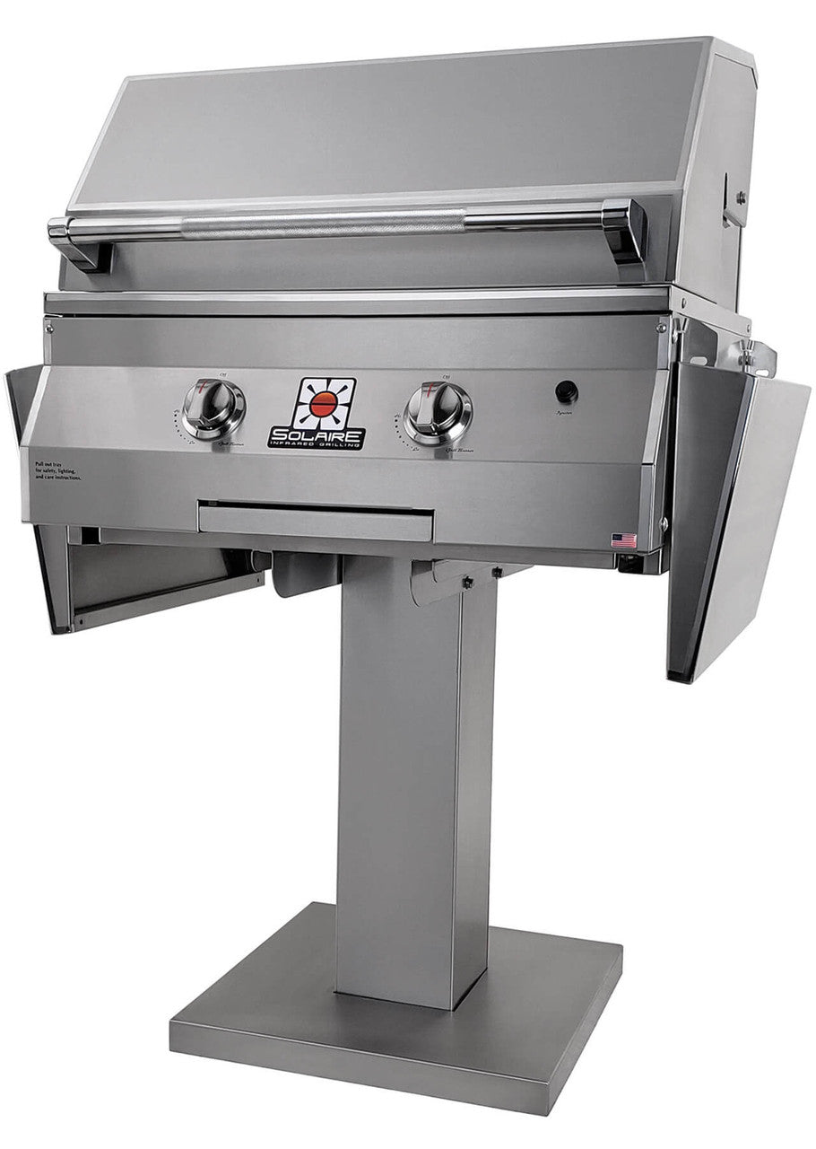 30" Solaire Infrared Grill, Post Mount