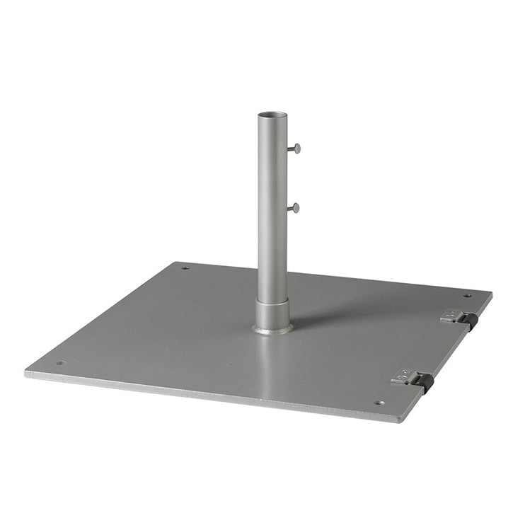 24" Square Steel Plate Base with wheels- 1.5" Pole by Tropitone