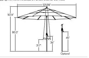 11’ COLLAR TILT BOTTOM POLE