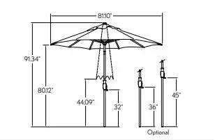 7.5’ GLIDE TILT BOTTOM POLE