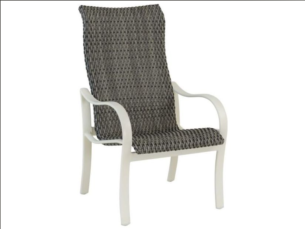 Shoreline Woven High Back Dining Chair by Tropitone
