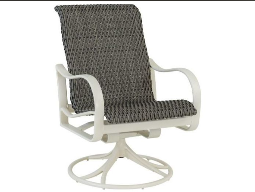 Shoreline Woven High Back Swivel Rocker by Tropitone