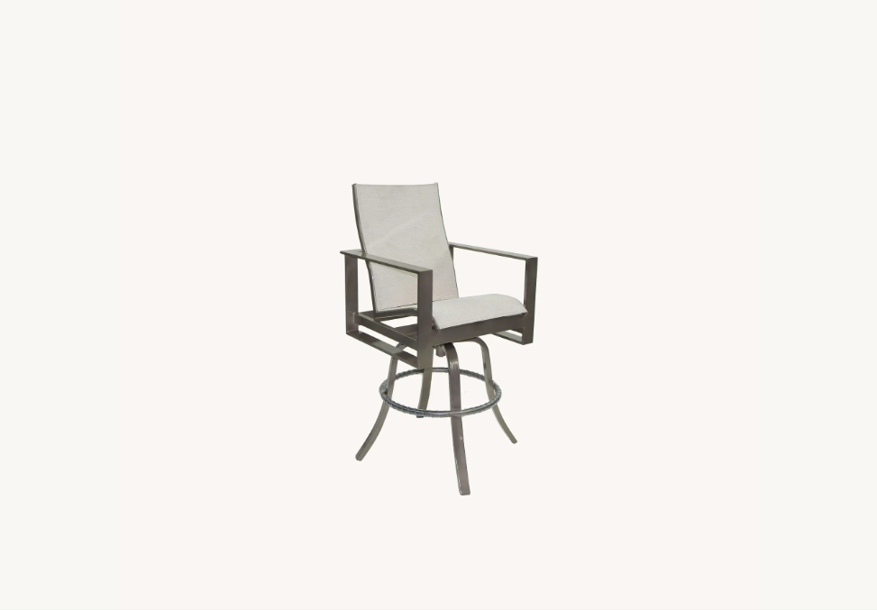 Park Place High Back Swivel Bar Stool Cover by Castelle