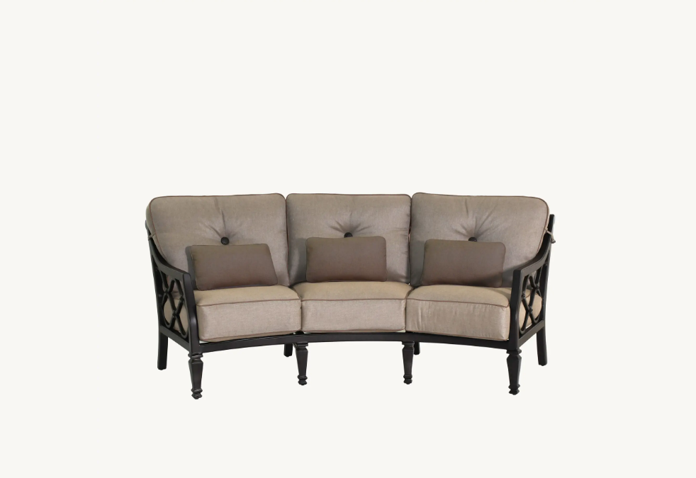 Villa Bianca Cushioned Crescent Sofa by Castelle
