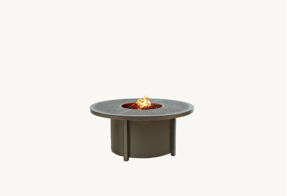 Altra 49" Round Coffee Table with Firepit Cover by Castelle