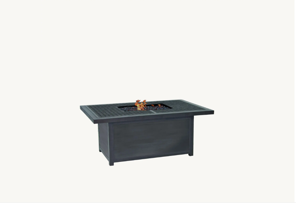 Altra 36" X 52" Rectangular Coffee Table With Firepit Cover by Castelle