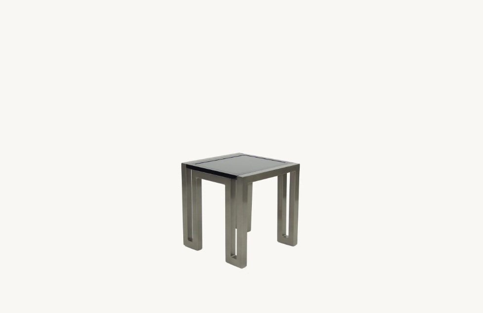 Icon 20" Square Side Table Cover by Castelle