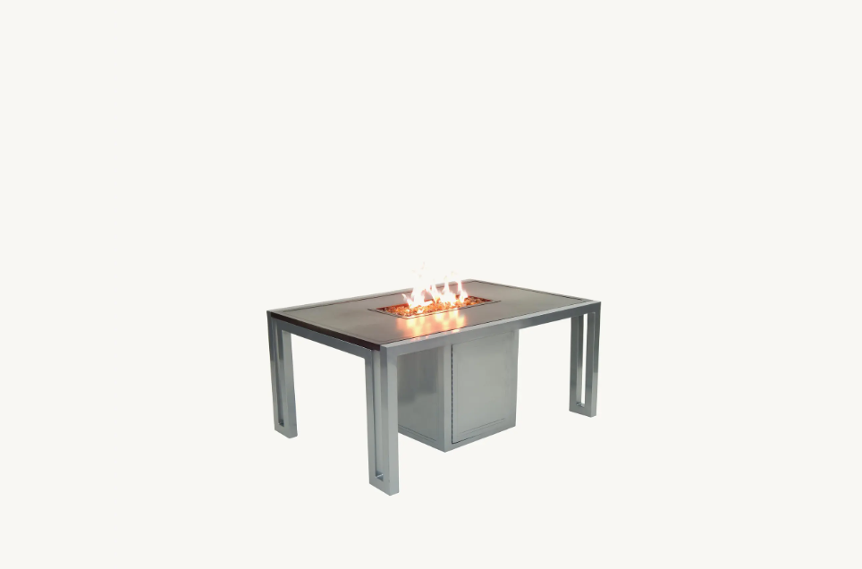 Icon 32" X 50" Coffee Table With Firepit Cover by Castelle