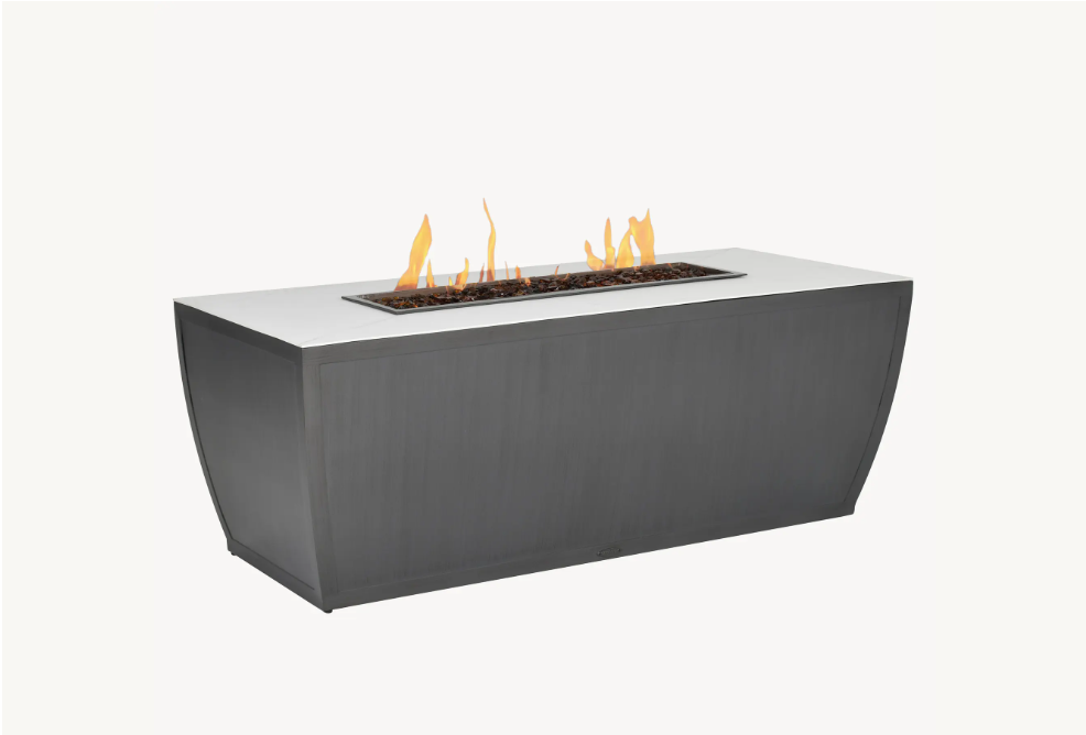 Largo 26" Rectangular Firepit Cover by Castelle