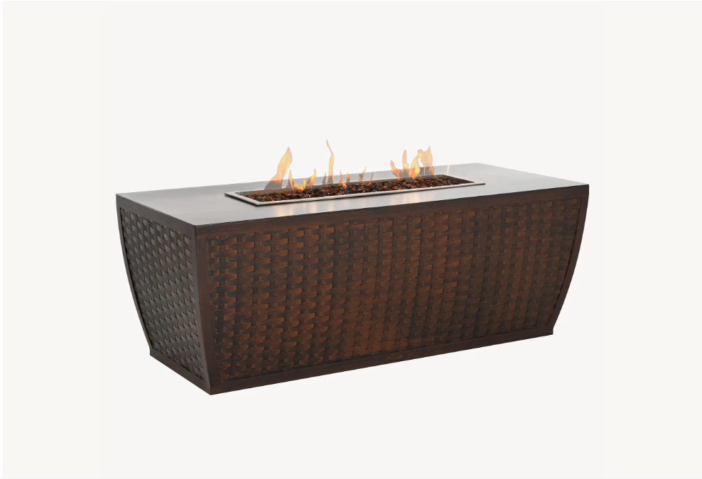 Largo 26" Rectangular Firepit Cover by Castelle