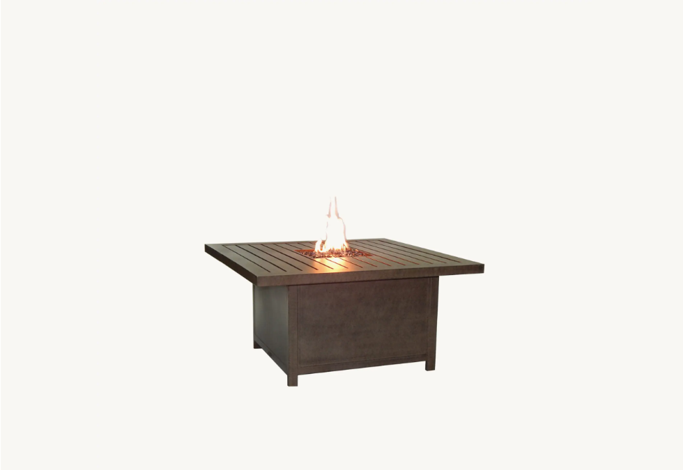 Moderna 36" X 52" Rectangular Coffee Table With Firepit Cover by Castelle