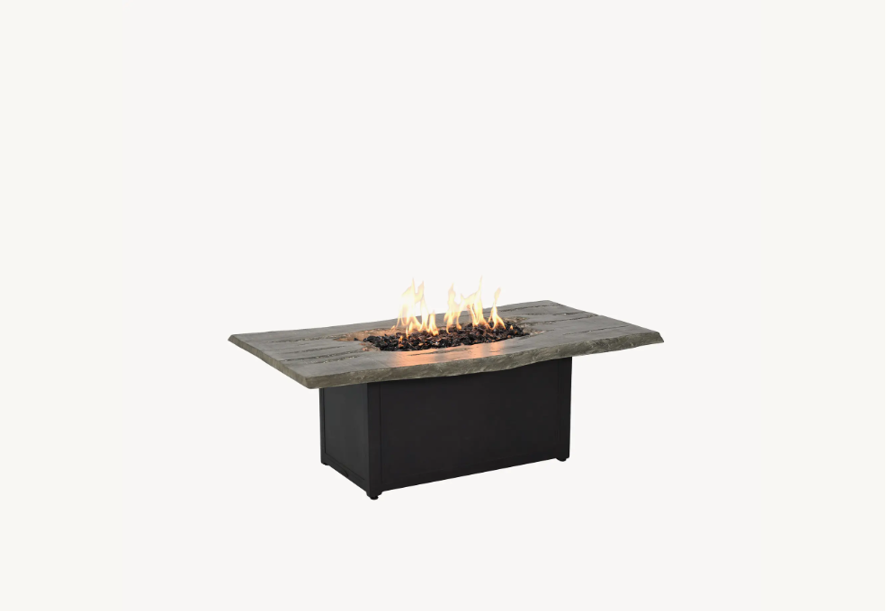 Nature's Rectangular Firepit Coffee Table Cover by Castelle