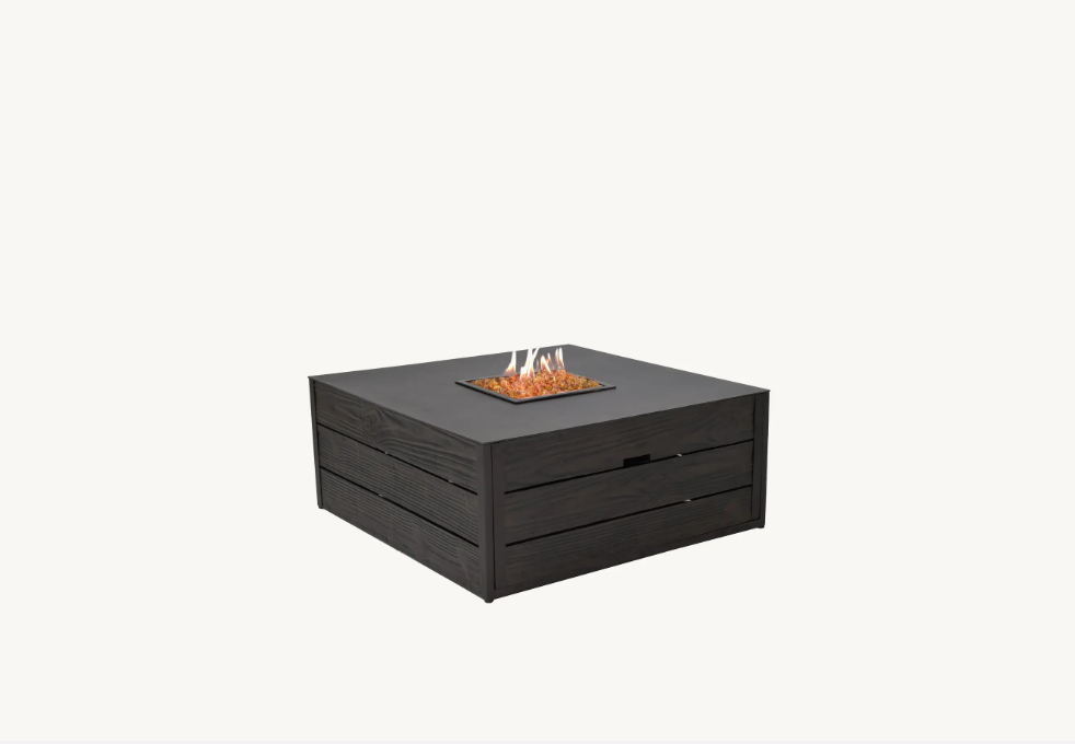Nature's Square Firepit Coffee Table Cover by Castelle