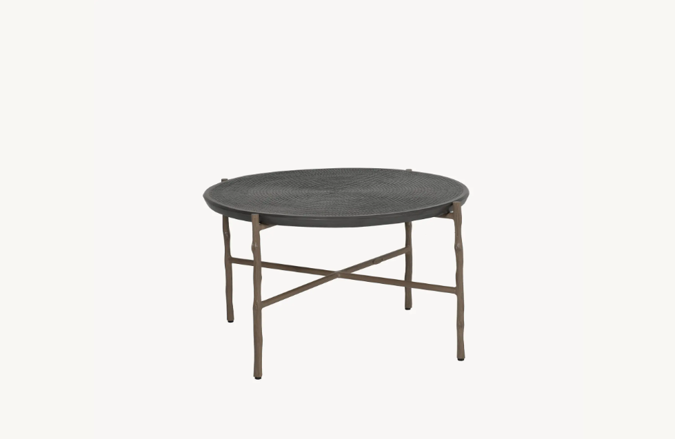 Twig 34” Round Coffee Table Cover by Castelle