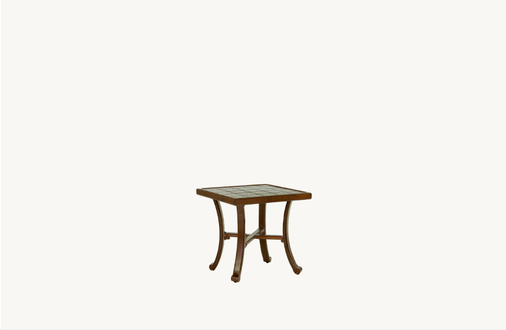Vintage 20" Square Side Table Cover by Castelle