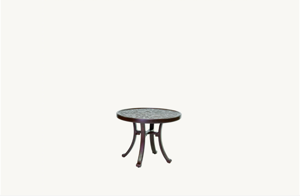 Vintage 24" Round Occasional Table Cover by Castelle