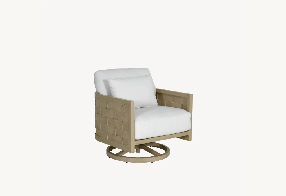 Biscayne Cushioned Lounge Swivel Rocker by Castelle