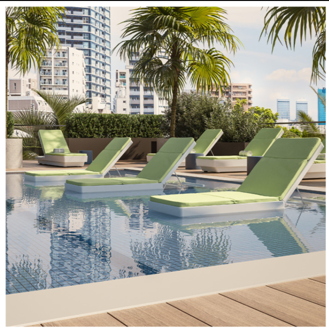 Curve Armless Adjustable Chaise Lounge by Tropitone