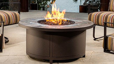 Round Capri Iron Fire Pit