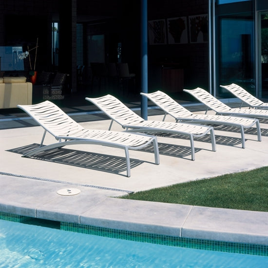 South Beach Armless Chaise Lounge Ribbon Segment by Tropitone