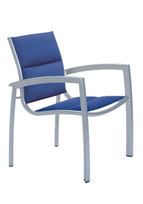 South Beach Padded Sling Dining Chair By Tropitone