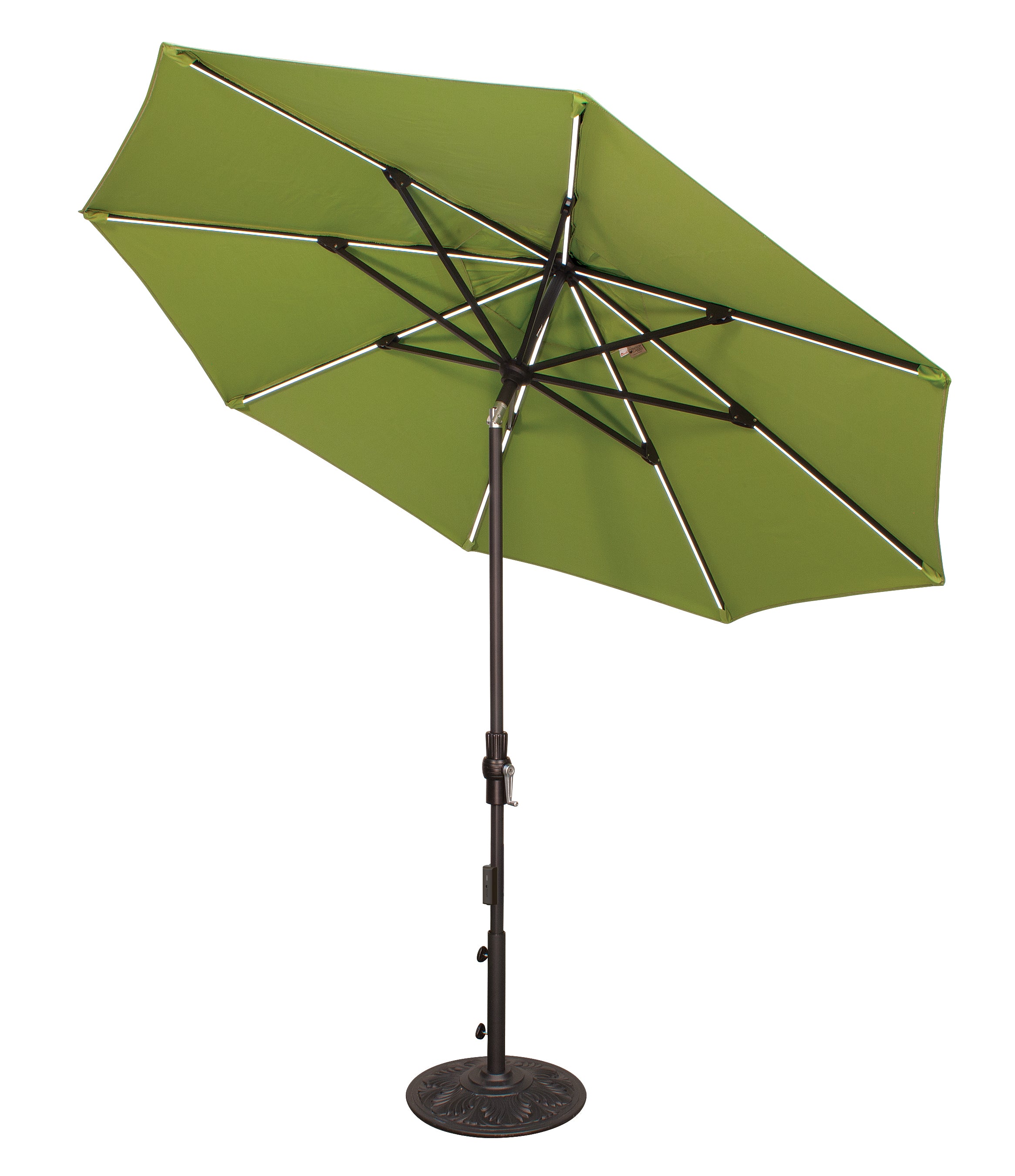 green tilt patio umbrella Shop 9' Starlink Collar Tilt Market Umbrella Quick Ship by Treasure Garden