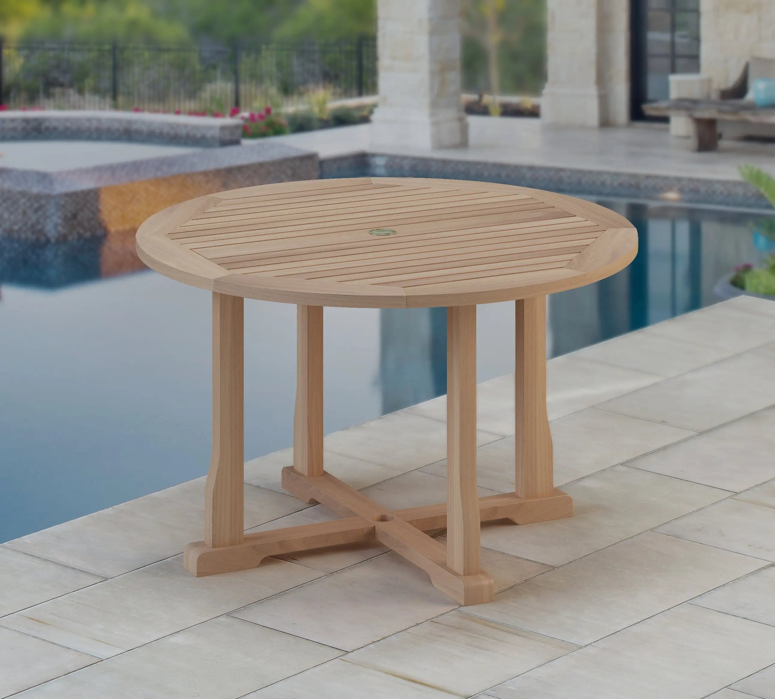 Teak Table 48" Round By Classic Teak