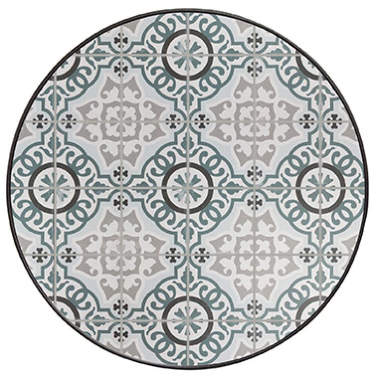 42" Rd. Valencia Table Top with Aluminum Rim by O.W. Lee.