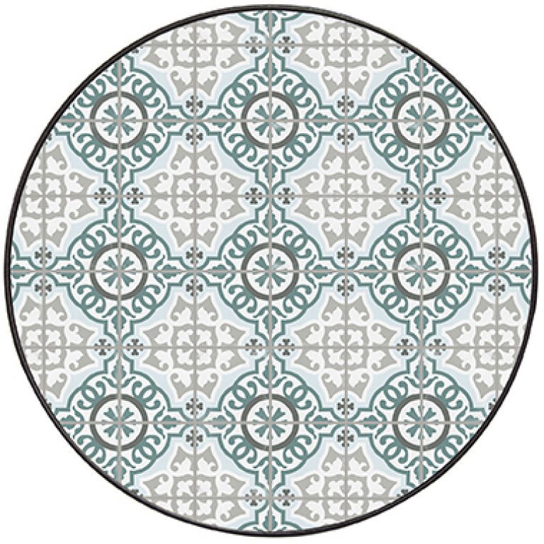 54" Rd. Valencia Table Top with Aluminum Rim by O.W. Lee.