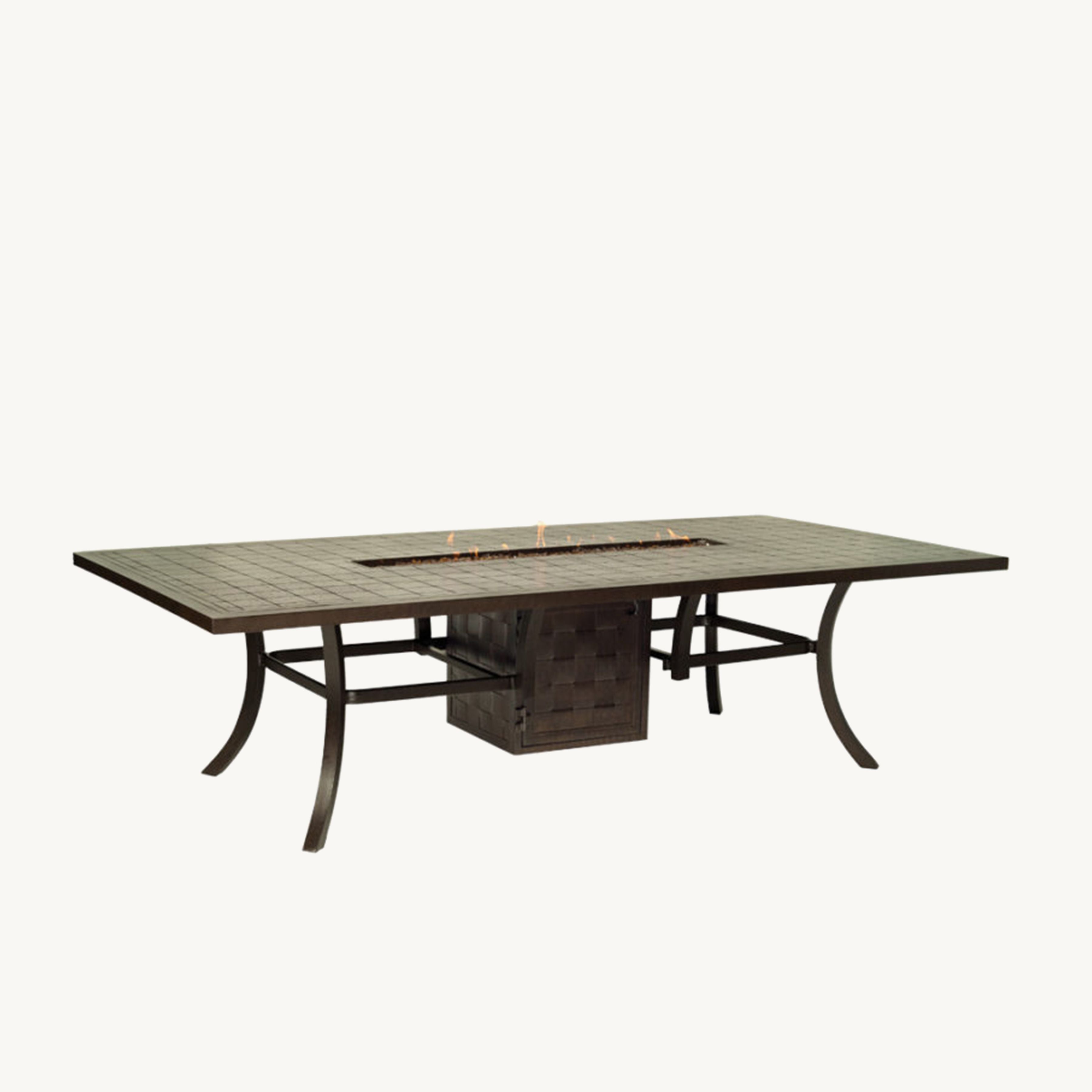 Classical 54" X 108" Rectangular Classical Dining Table With Firepit By Castelle