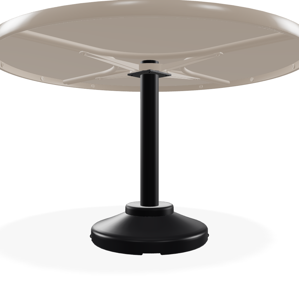 48" Round Value Hammered MGP Weighted Pedestal Base Tables 