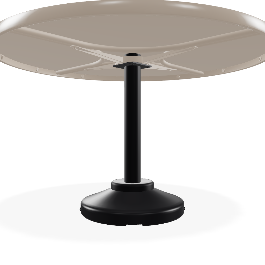 48" Round Value Hammered MGP Weighted Pedestal Base Tables