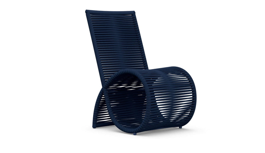 Wave Dining Chair (QTY 2) - Midnight Blue by Azurro Living