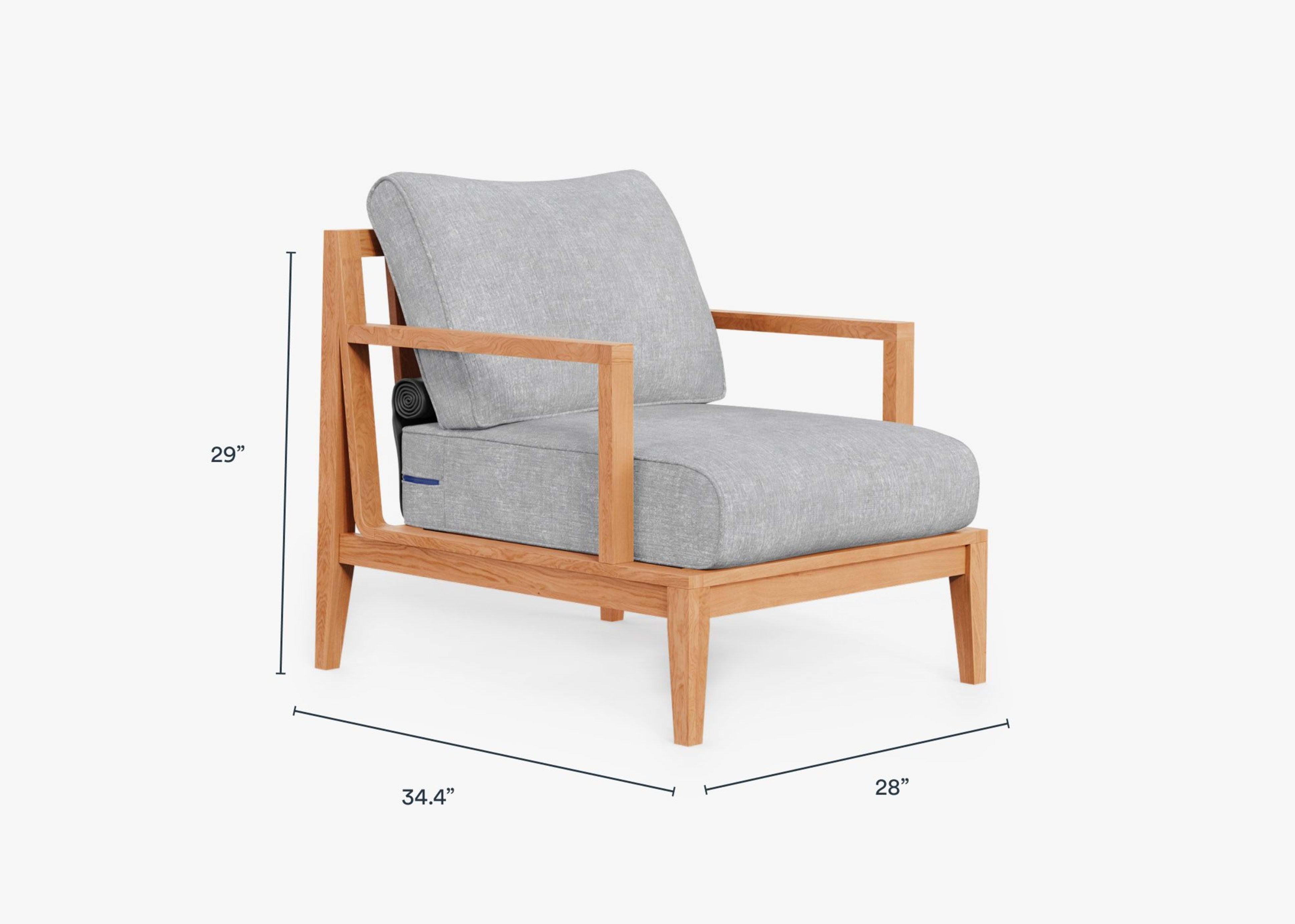 Teak Outdoor Club Armchair by Outer