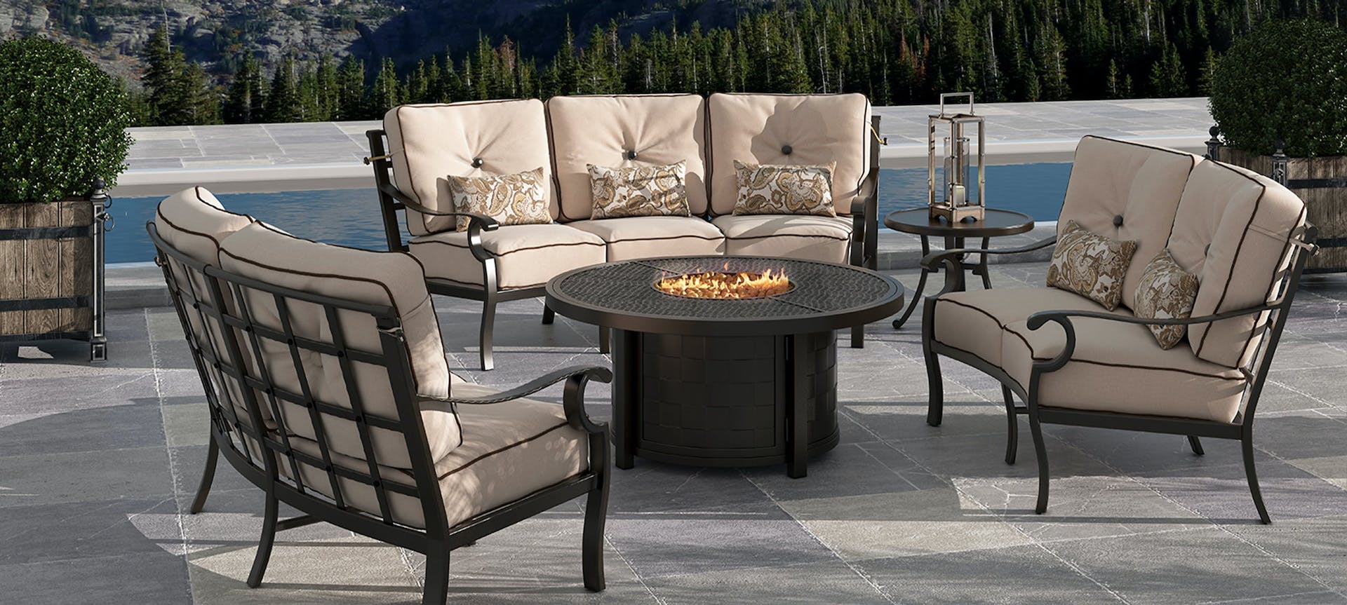 Monterey Cushioned Crescent Sofa By Castelle