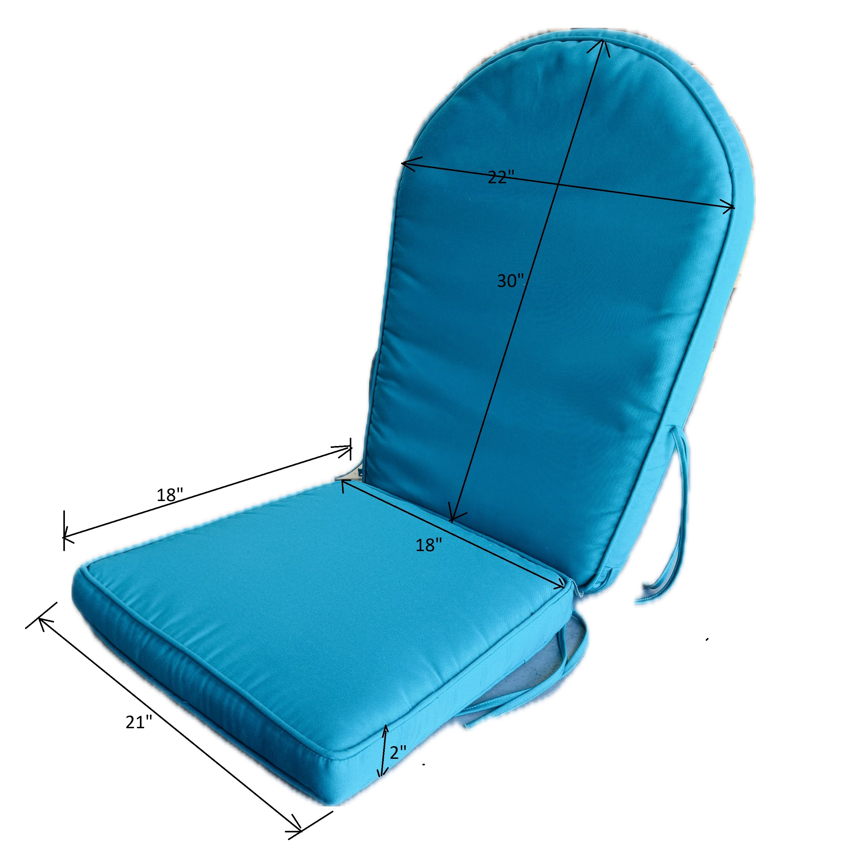 Adirondack cushion dimension