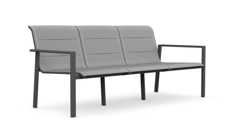 Amalfi 3 Seat Sofa - Charcoal by Azurro Living