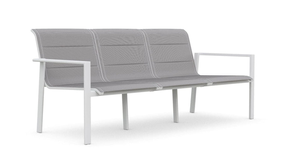 Amalfi 3 Seat Sofa - White by Azurro Living