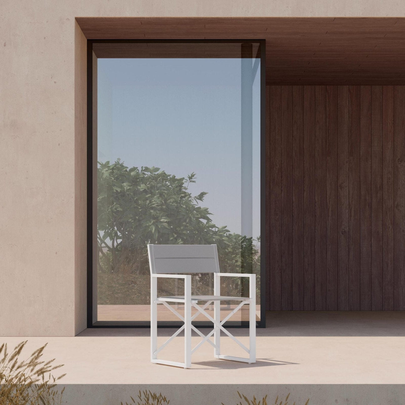 Amalfi Directors Chair - White by Azurro Living