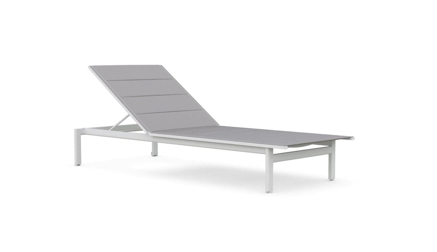 Amalfi Chaise Lounge - White by Azurro Living