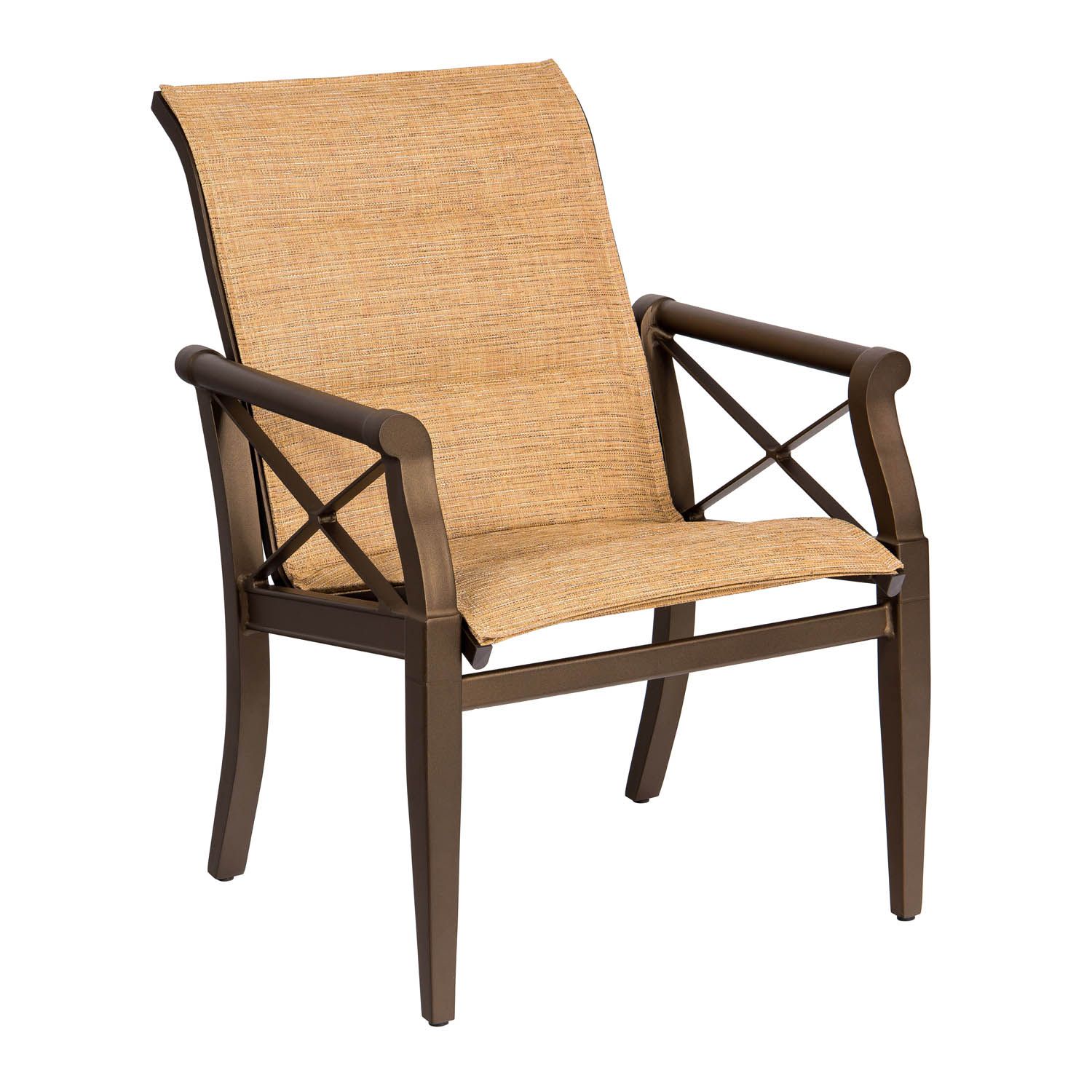 Andover Padded Sling Dining armchair By Woodard