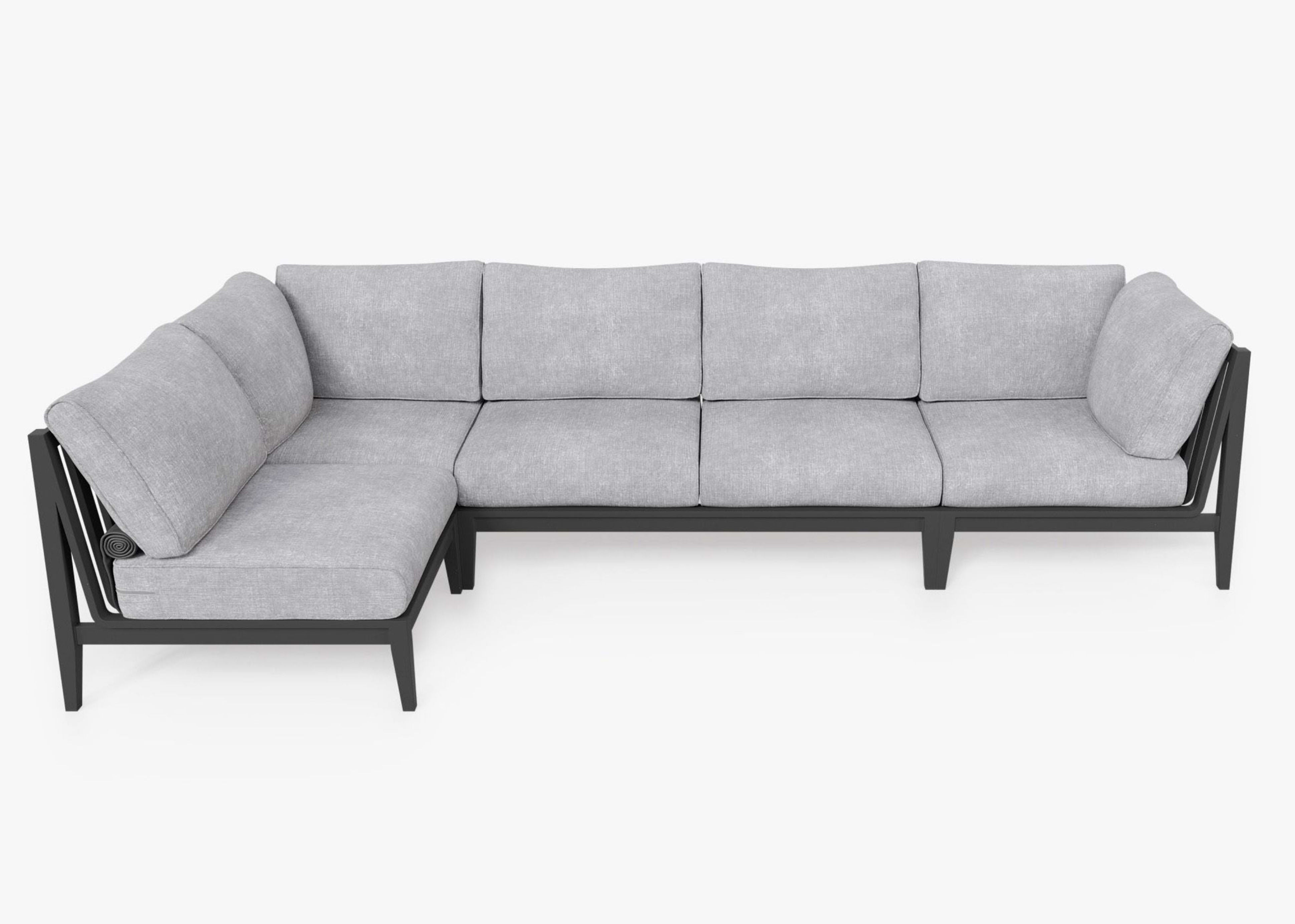 Cover for Aluminum L Sectional - 5 Seat - Right By Outer